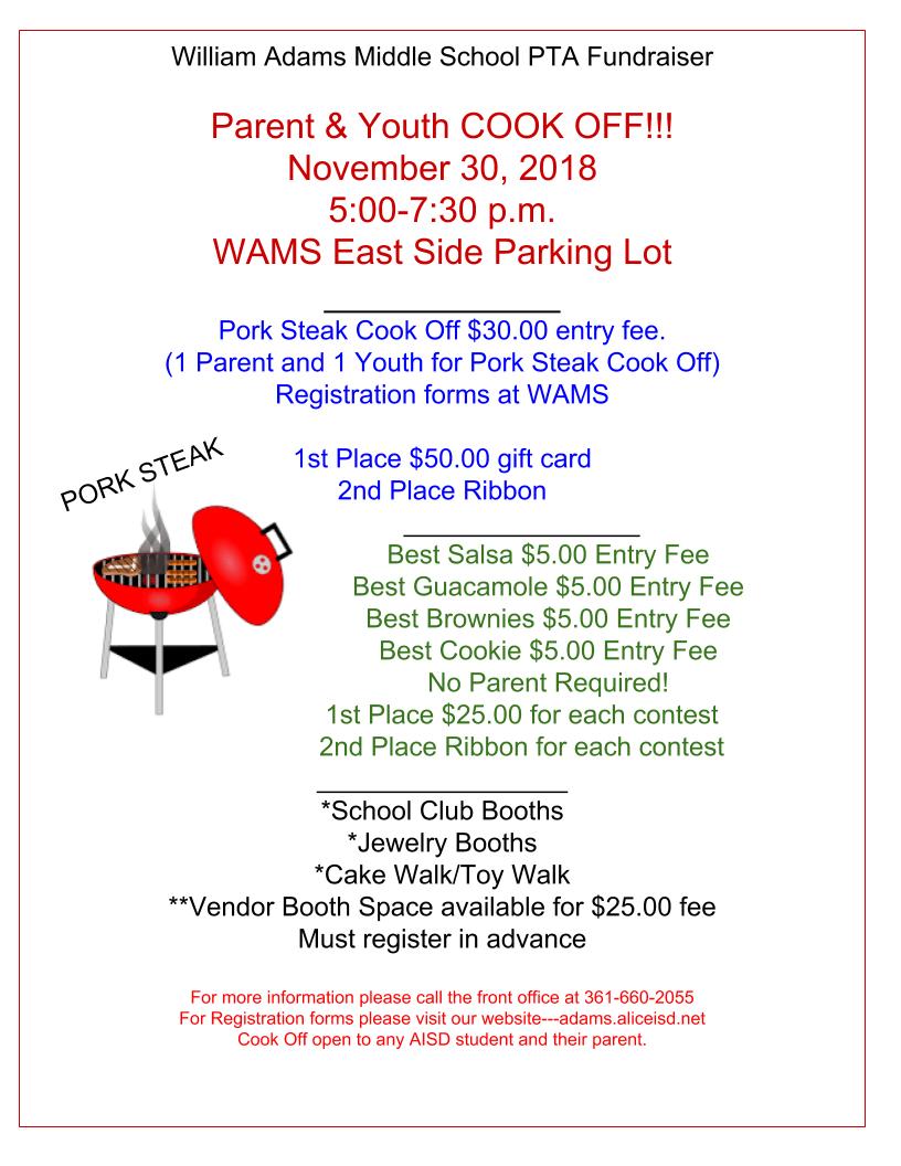 Campus Fundraisers 2018-2019